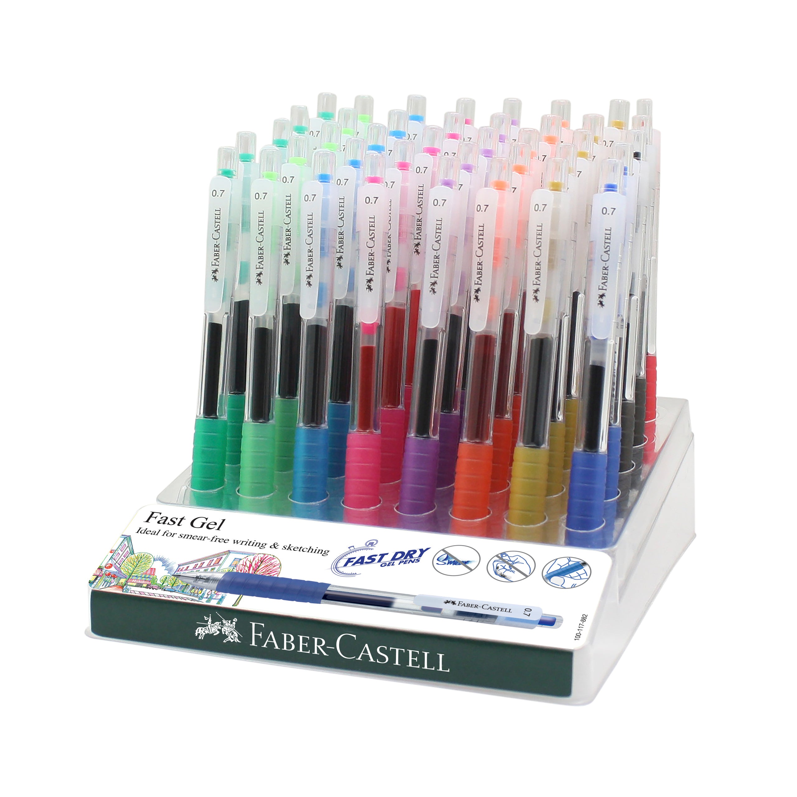 DISPLAY 40 BUC PIX CU GEL 0.7MM FAST GEL FABER-CASTELL DISPLAY 40 BUC PIX CU GEL 0.7MM FAST GEL FABER-CASTELL